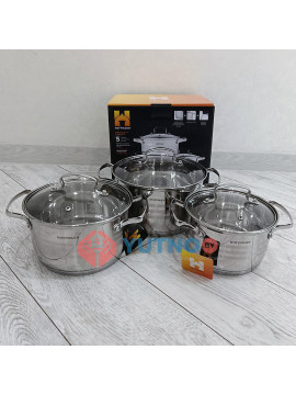 Набор кастрюль из 6 предметов Hoffmann HM-5106-1