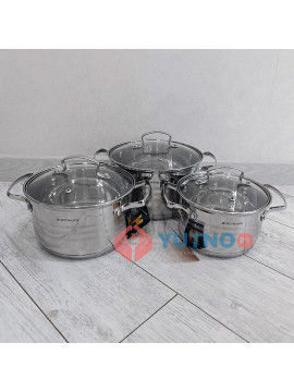 Набор кастрюль из 6 предметов Hoffmann HM-5106-2