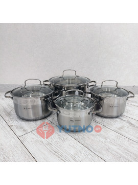 Набор кастрюль из 8 предметов Rainstahl RS-1855-08-1
