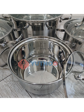 Набор кастрюль из 8 предметов Rainstahl RS-1855-08-7